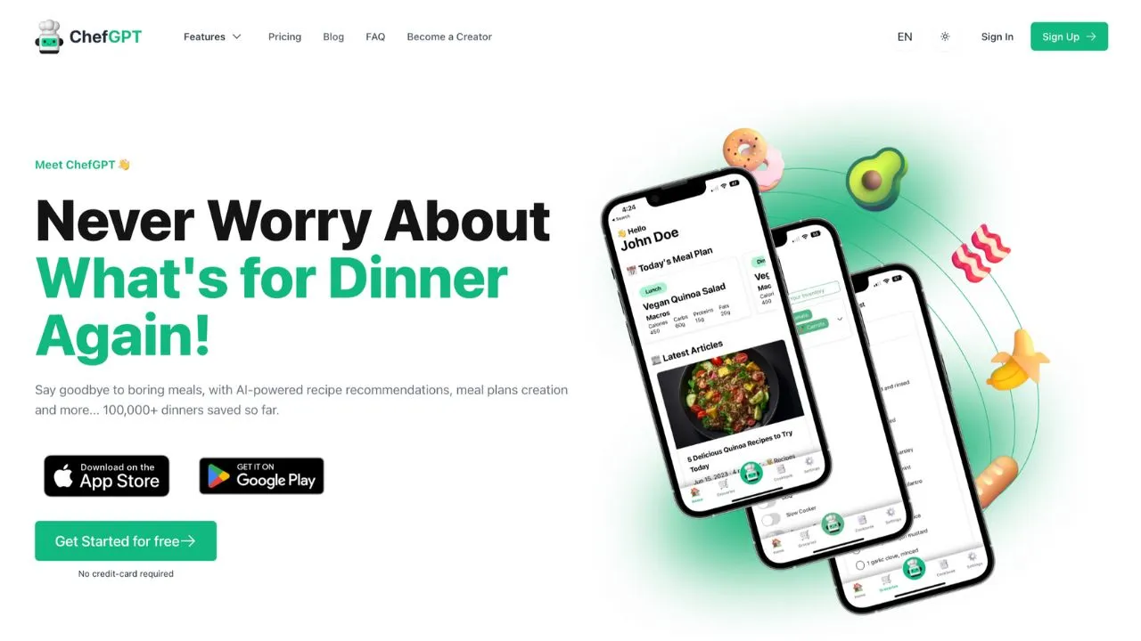 ChefGPT AI Personal Chef App Review