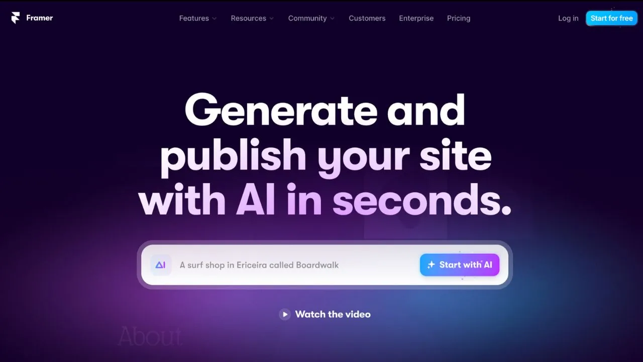 Framer AI Website Builder Review