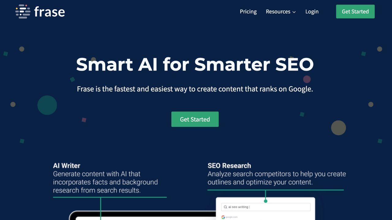 Frase.io AI SEO Writing Software Review