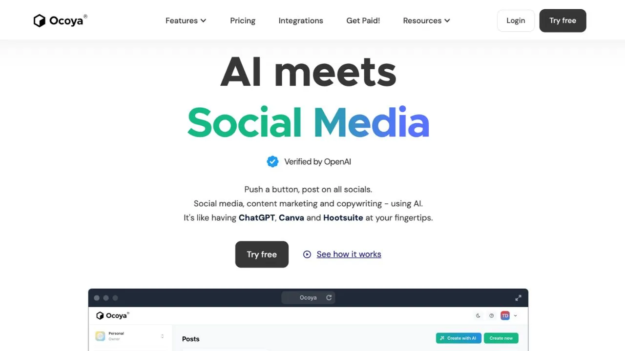 Ocoya AI Social Media Management Tool Review