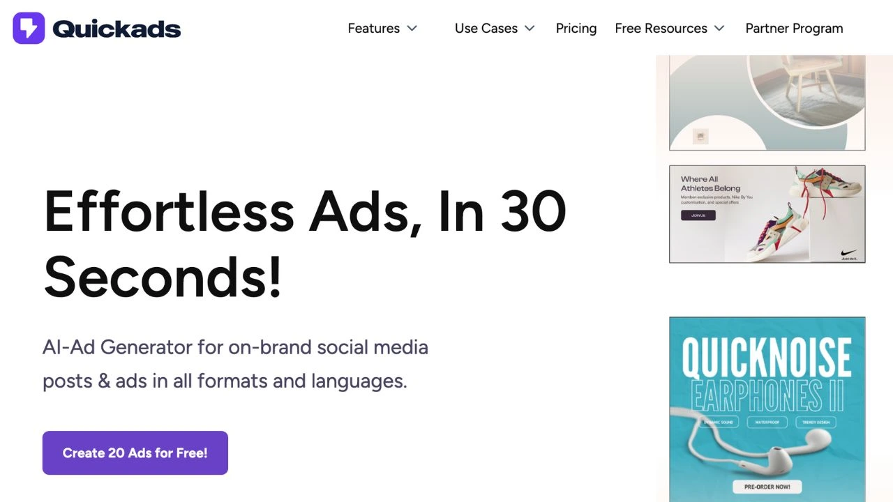 Quickads.AI Ads Generator Review