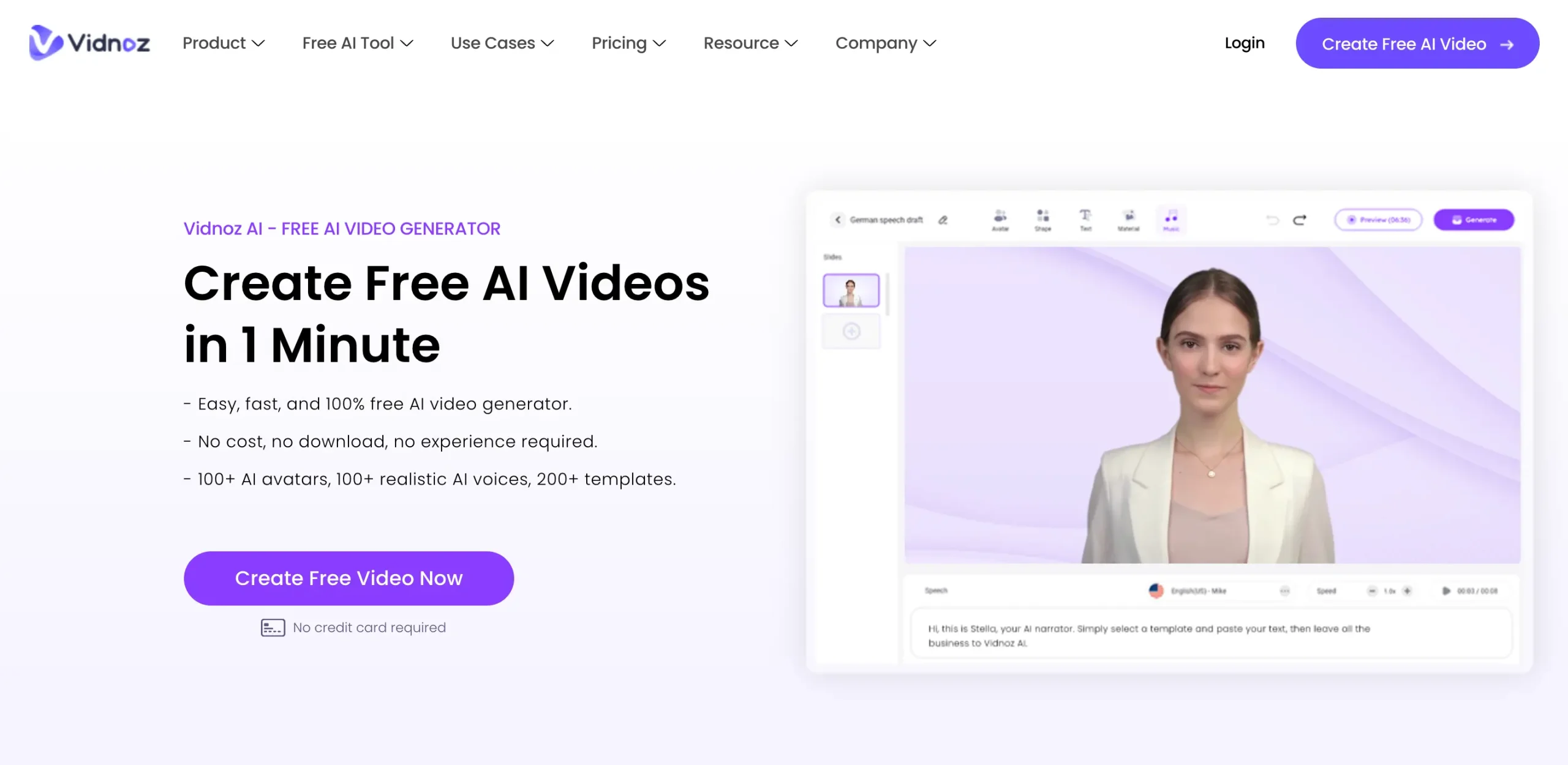 Vidnoz AI Video Generator Review