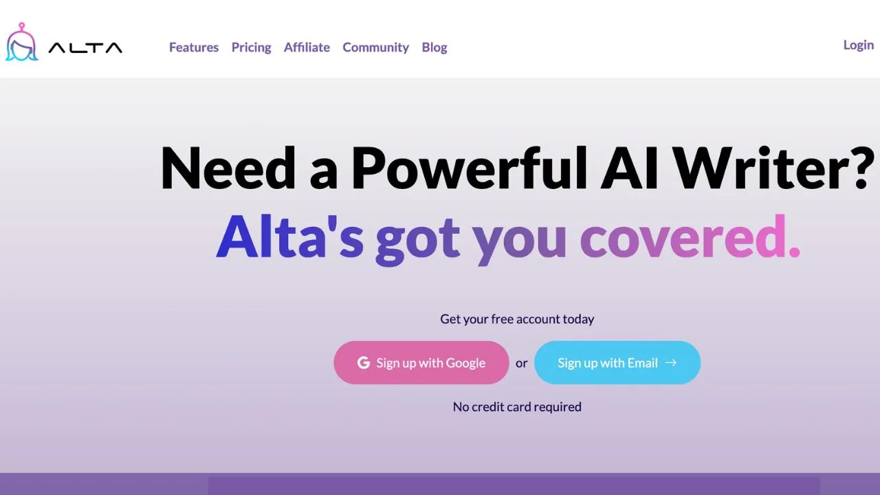 Alta AI Content Writer Review