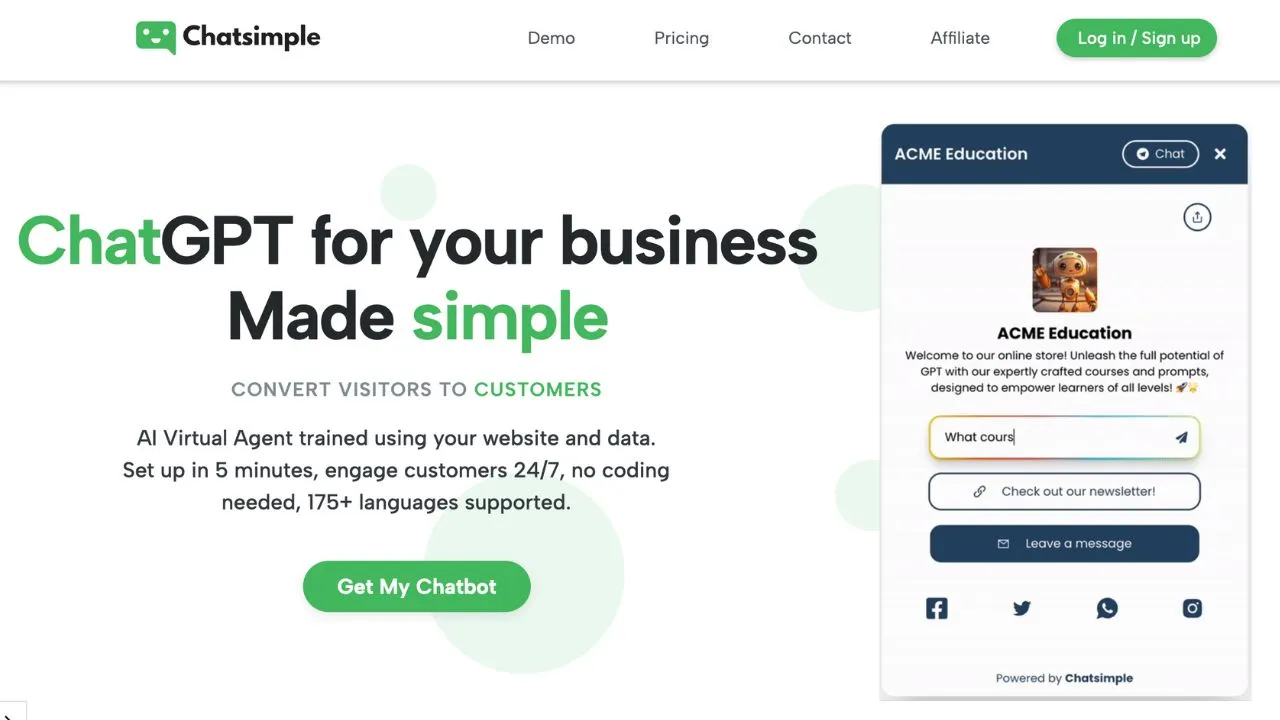 Chatsimple AI Chatbot Builder Review